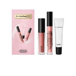 MAC 3-Pc. Cheers To You! Lipglass Kit ROSE -- Limited Edition NIB